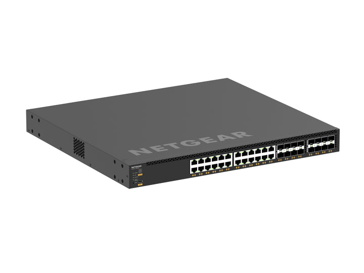 NETGEAR M4350 XSM4340V 40-Port 24x10G/Multi-Gig PoE++ (290W base, up to 1,770W), 8xSFP+ and 8xSFP28 25G Managed Switch