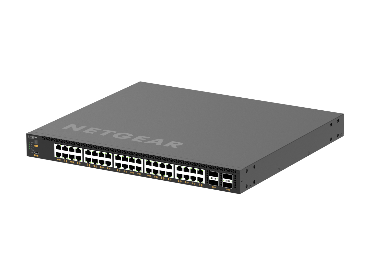 NETGEAR M4350-40X4C (XSM4344C) 40x10G/Multi-Gig PoE++ (196W base, up to 1,676W) and 4xQSFP28 100G Fully Managed Switch TAA Compliant