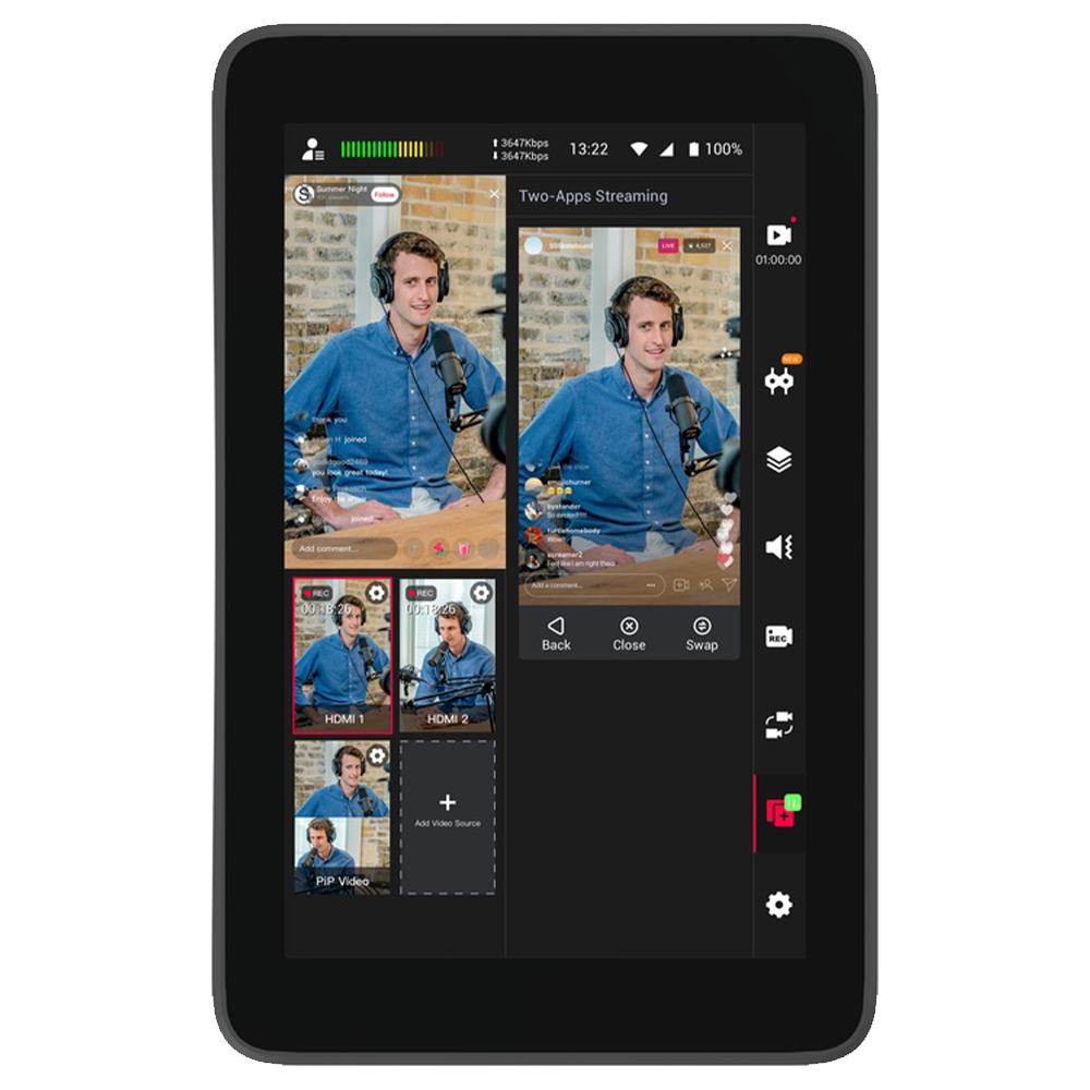 YoloLiv YoloBox Ultra Portable Multi-Camera Encoder Portrait View