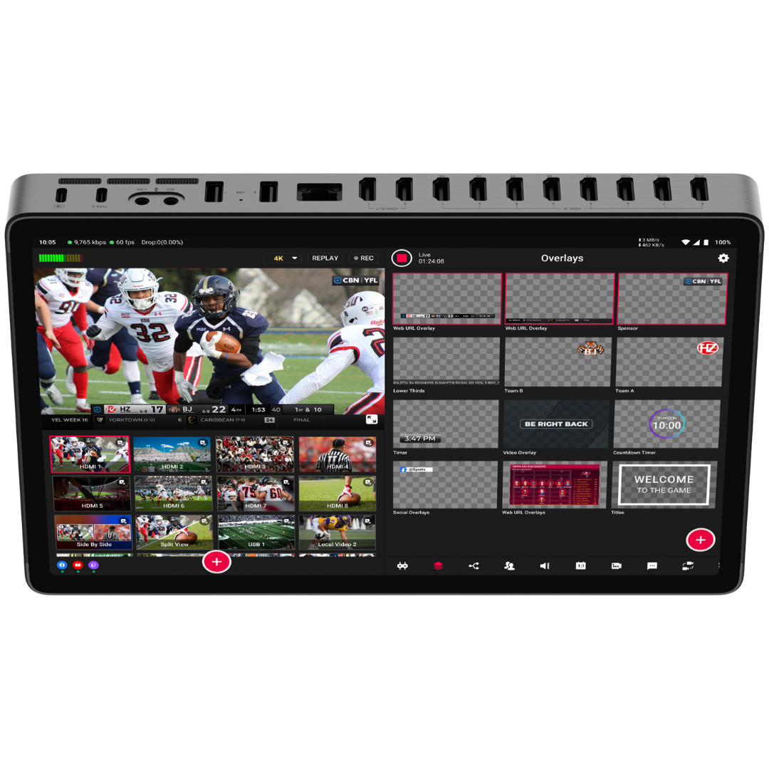 YoloLiv YoloBox Extreme All-in-One Multi-Camera Live Streaming and Switching System Inputs