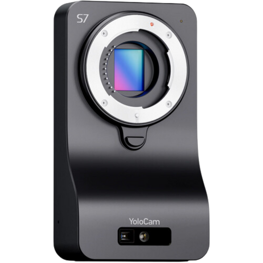 YoloCam S7 camera on a white background