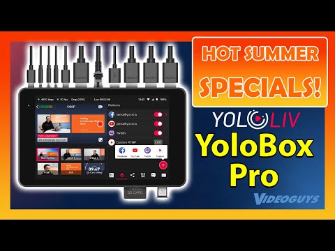 YoloBox Pro Portable Multi-Camera Live Streaming Device Video