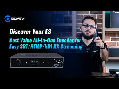 Discover Your E3: Best Value All-in-One Encoder for Easy SRT/RTMP/NDI HX Streaming Video