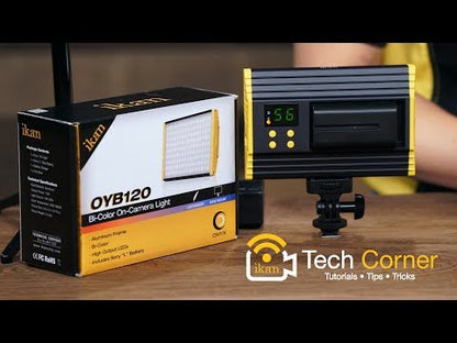 iKan Onyx 15W Bi-Color 3200K-5600K Aluminum On-Camera LED Light