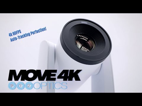 PTZOptics Move 4K: 4K PTZ Camera with Advanced Auto-Tracking