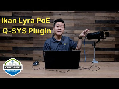 Ikan Q-SYS Plugin for Lyra PoE Lights Video