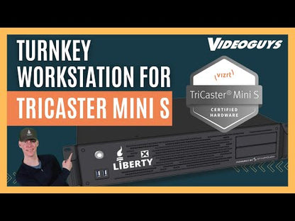 Liberty X Workstation with Vizrt TriCaster Mini Control Surface and TriCaster Mini S Software Perpetual Bundle Promo