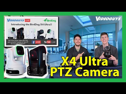 BirdDog X4 Ultra PTZ Camera: Unveiling the Future of 4K Livestreaming and Production Video Webinar