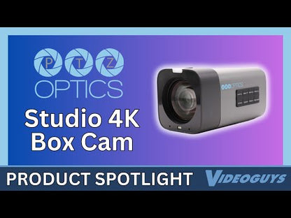 PTZOptics Studio 4K 12x Zoom Box Camera (Gray)