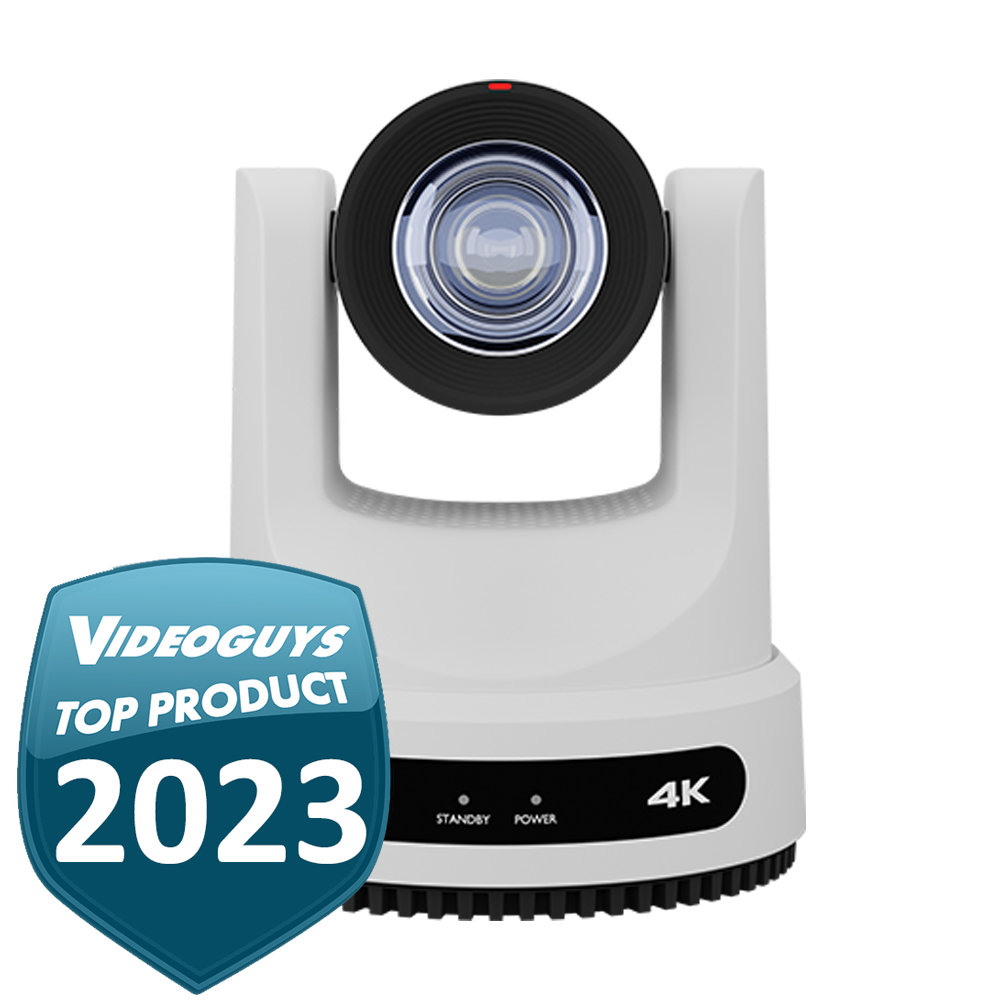 PTZOptics 12X-NDI-GY 12x Optical Zoom NDI Camera - Gray, HDMI, 3G-SDI & IP Streaming, 1080p 60fps, For Live Production, Churches, Studios