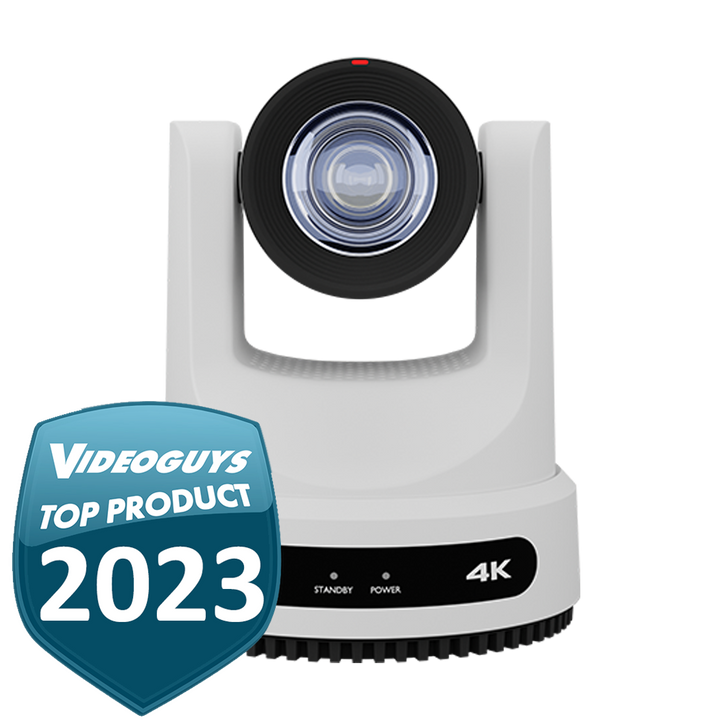 PTZOptics Move 4K 20X NDI|HX PTZ Camera- White