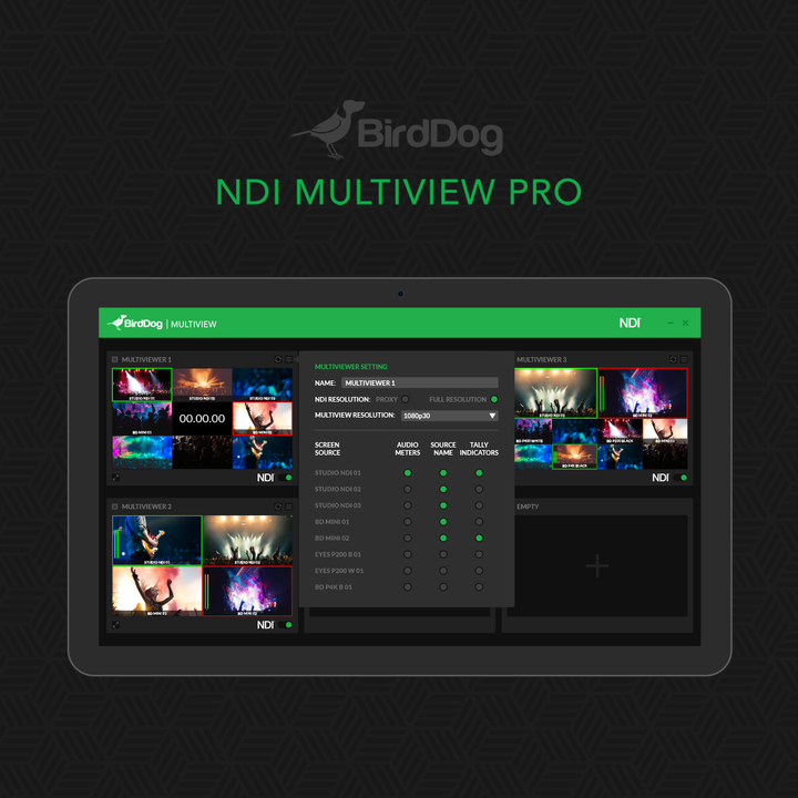 BirdDog NDI MultiView PRO