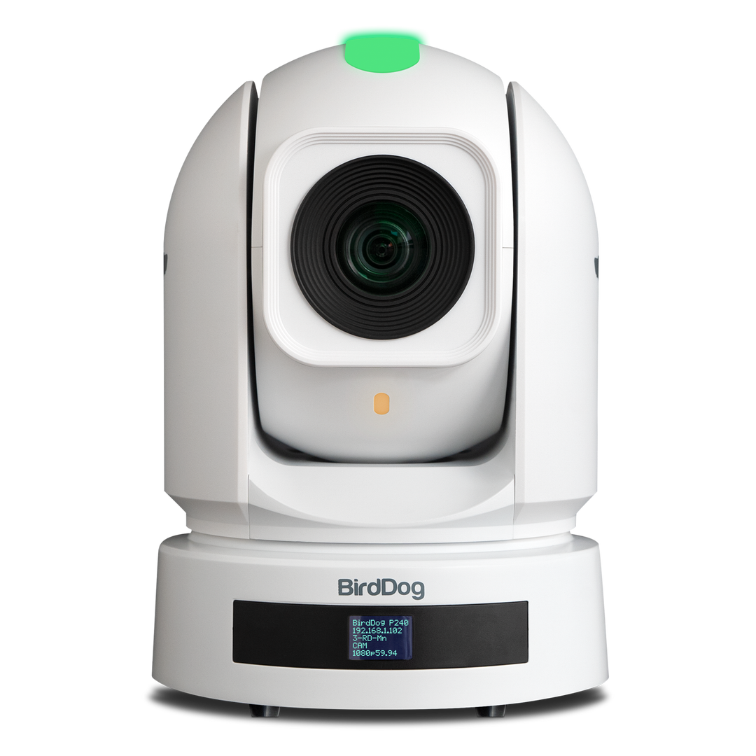 BirdDog Eyes P240 40x Optical Zoom 1080P Full NDI PTZ Camera (White)