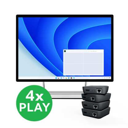 BirdDog VideoWall Bundle Includes 4x BirdDog PLAY and 1x VideoWall Software License