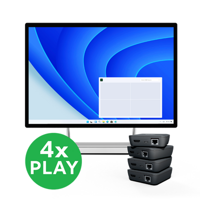 BirdDog VideoWall Bundle Includes 4x BirdDog PLAY and 1x VideoWall Software License