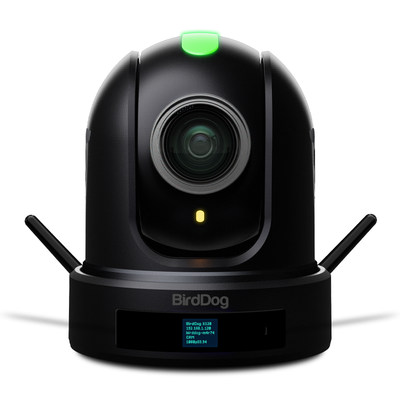 BirdDog X120 NDI|HX3 Enabled Wi-Fi Production 1080p 20x PTZ Camera (Black)