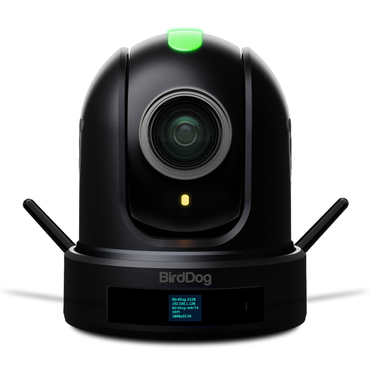 BirdDog X120 NDI|HX3 Enabled Wi-Fi Production 1080p 20x PTZ Camera (Black)