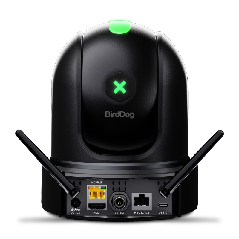 BirdDog X120 NDI|HX3 Enabled Wi-Fi Production 1080p 20x PTZ Camera (Black)