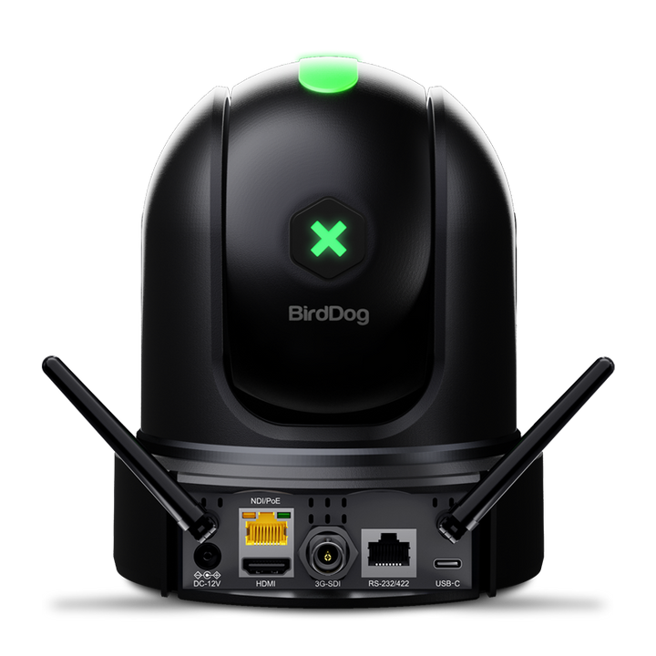 BirdDog X120 NDI|HX3 Enabled Wi-Fi Production 1080p 20x PTZ Camera (Black)