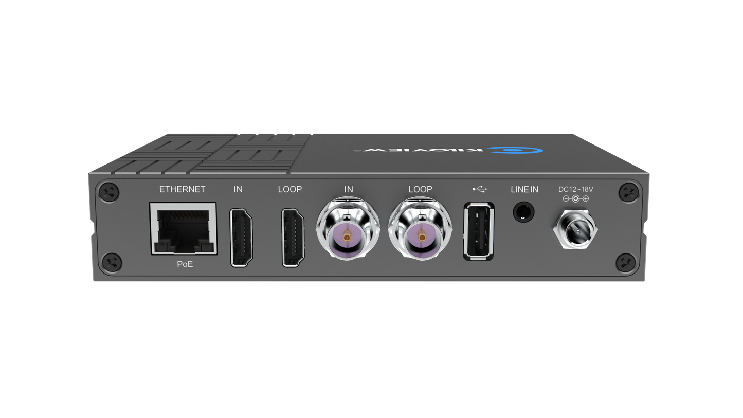 Kiloview E3 Dual-Channel 4K HDMI & 3G-SDI HEVC Video Encoder