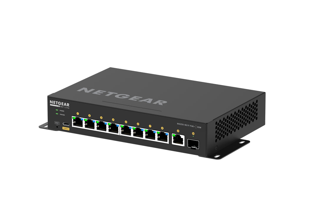 NETGEAR 10PT M4250-9G1F-POE+ Managed Switch