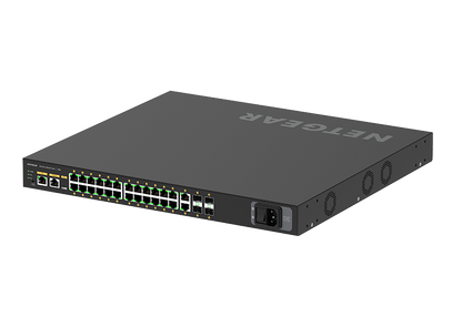 NETGEAR M4250-26G4F-PoE+ AV Switch Top Diagonal