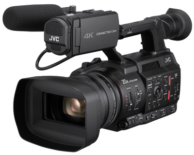 JVC Handheld 4K Connected Camcorder 20x Optical Zoom  with KA-MC100G Adapter for PreRes Recording