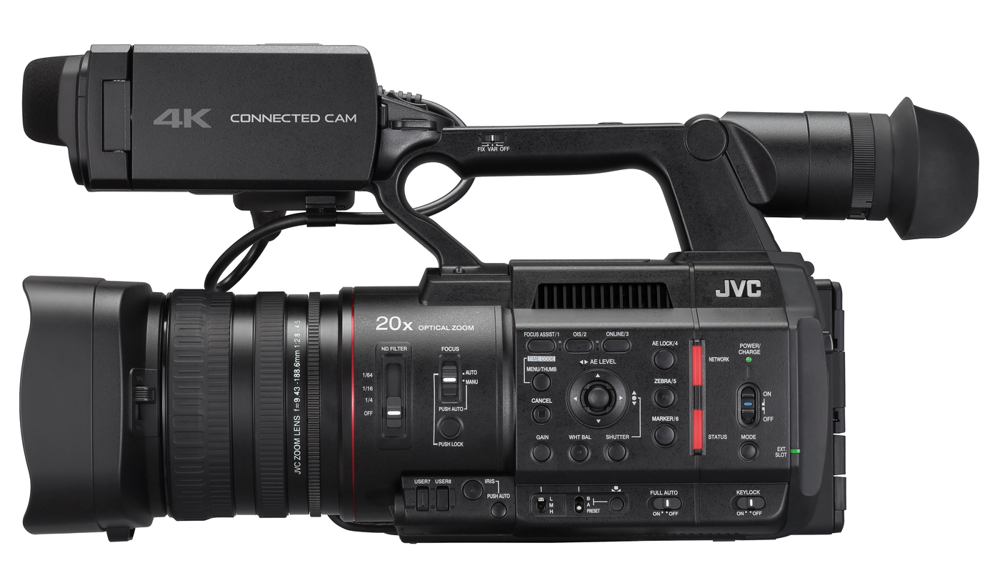 JVC GY-HC500U 4K Hand-Held Connected Cam 1-Inch Camcorder