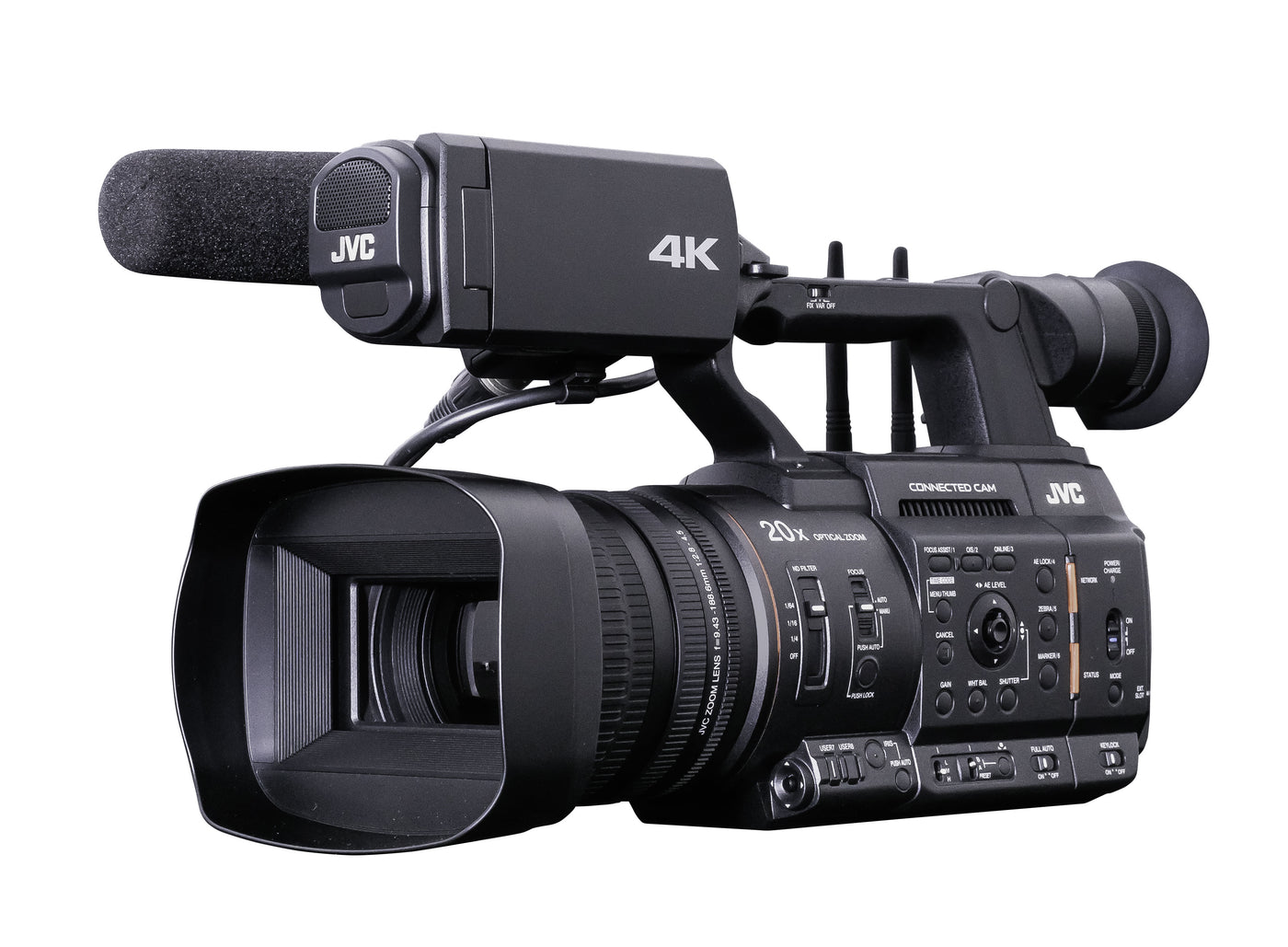 JVC Professional GY-HC550UN CONNECTED CAM Handheld 4K 1-Inch Broadcast Camcorder with NDI®|HX