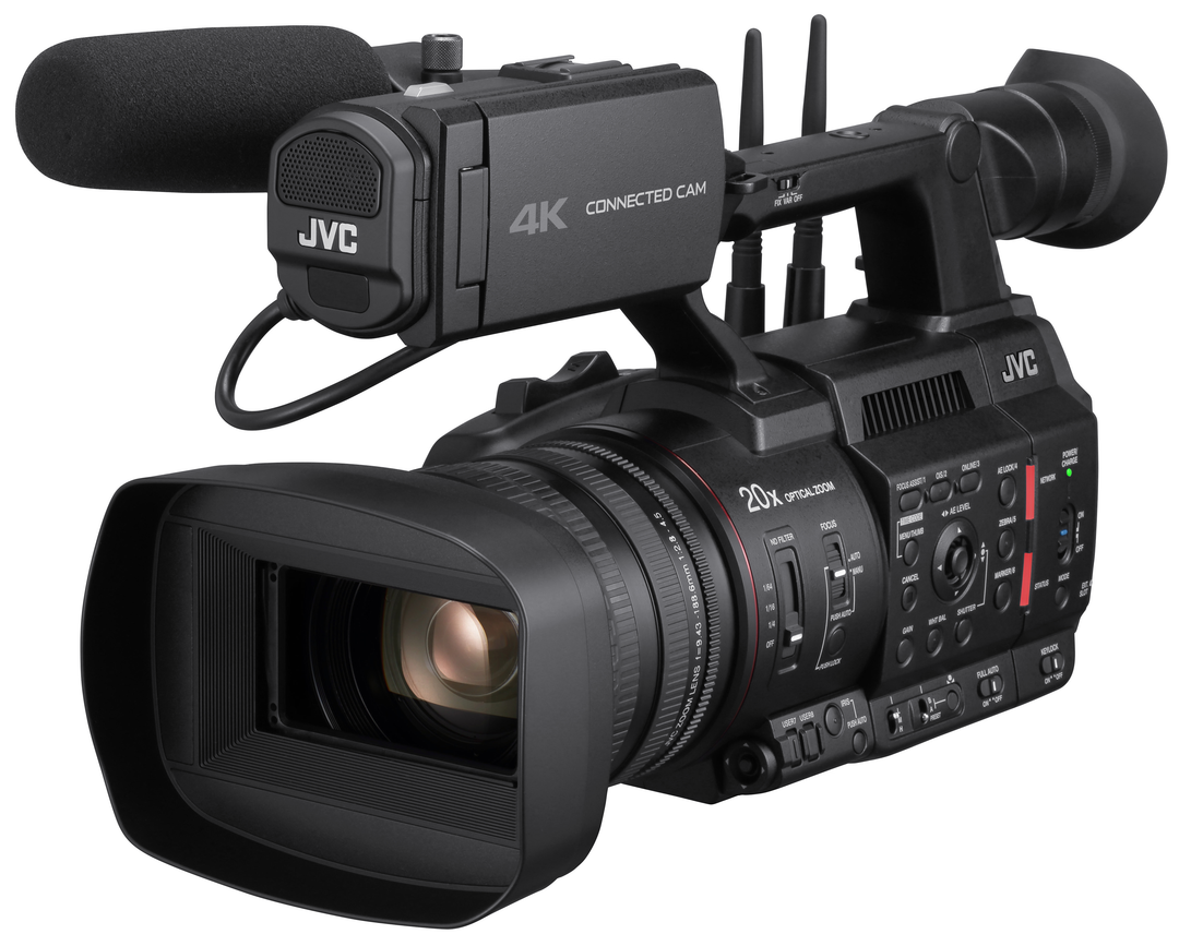 JVC Professional GY-HC550UN CONNECTED CAM Handheld 4K 1-Inch Broadcast Camcorder with NDI®|HX