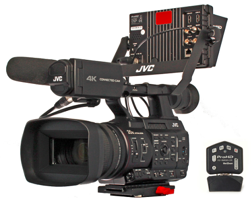 JVC Professional GY-HC550UN CONNECTED CAM Handheld 4K 1-Inch Broadcast Camcorder with NDI®|HX