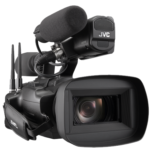 JVC GY-HC550U Handheld 4K Connected Camcorder with Broadband Antennas & Broadcast Overlays