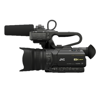JVC Compact Handheld Camcorder with Integrated 12x Lens & Sports Overlays