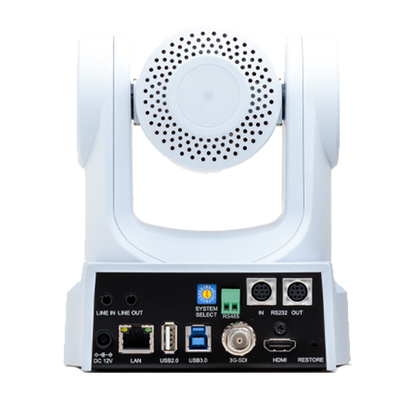 JVC KY-PZ200N HD 20x Zoom PTZ Remote Camera with NDI|HX (White)