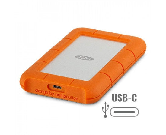 LaCie Rugged USB-C Portable Hard Drive - 5TB