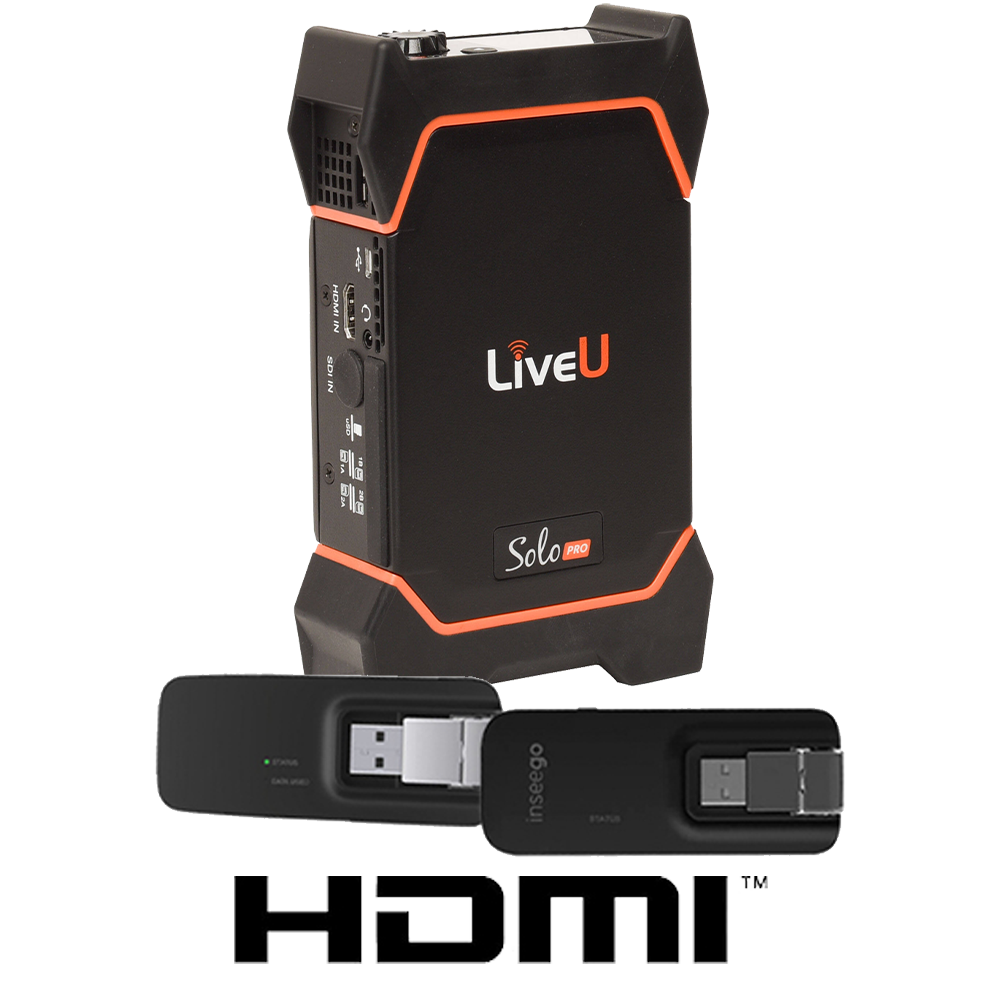 LiveU Solo PRO HDMI with Solo Connect 2 Modem Bundle