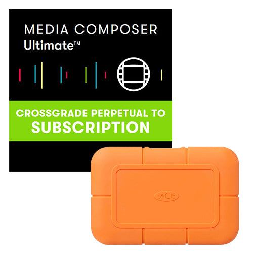 Avid Media Composer 2 Year Subscription Crossgrade and LaCie Rugged SSD 500GB Bundle