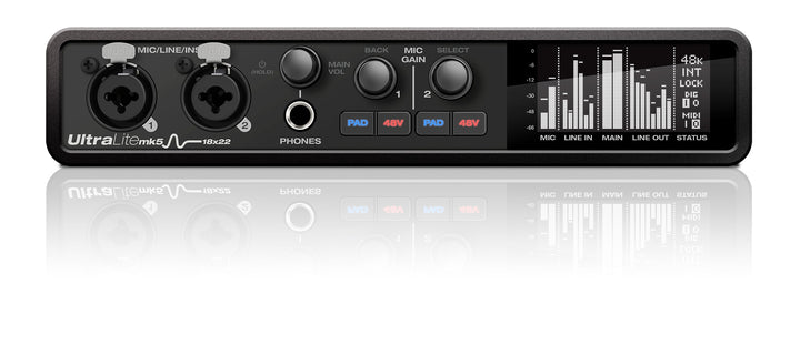 Motu | UltraLite-mk5 18x22 USB audio interface with DSP, mixing and effects