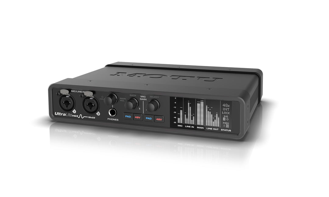 Motu | UltraLite-mk5 18x22 USB audio interface with DSP, mixing and effects