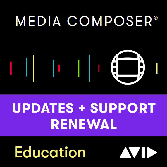 Avid Media Composer Perpetual 1 Year Software Updates + Support Academic