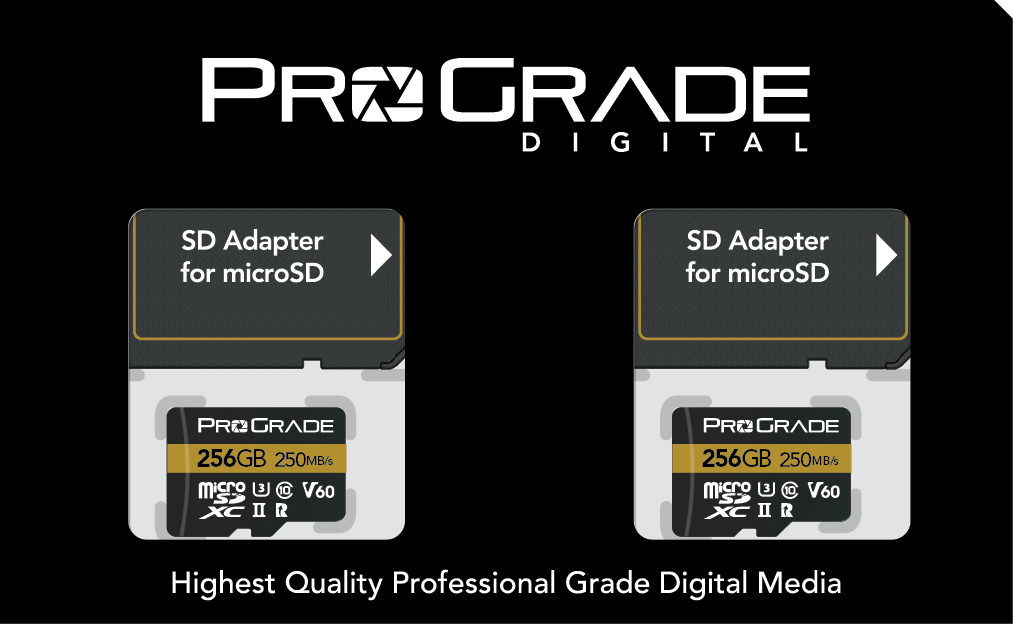 ProGrade Digital 256GB MicroSDXC UHS-II Memory Card w/adapter - 60