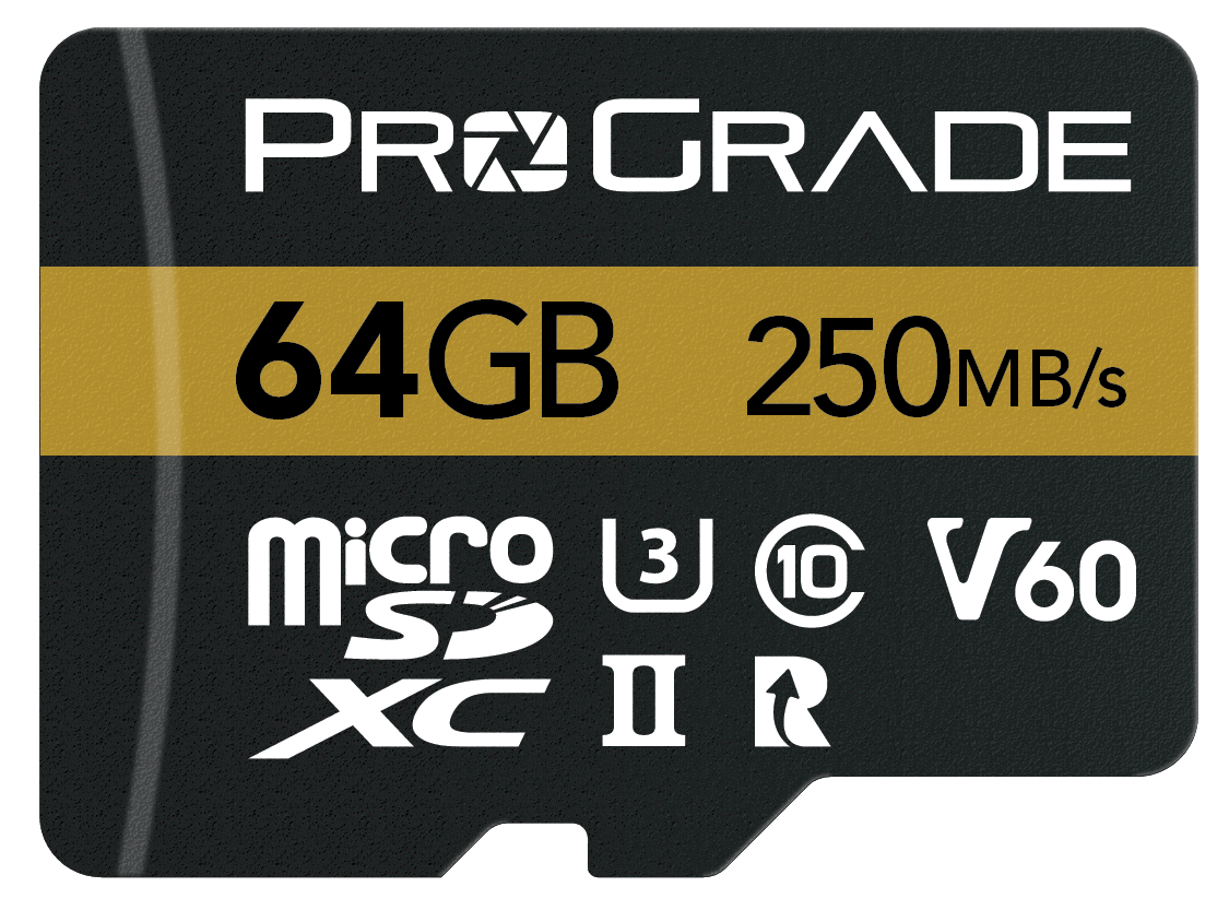 ProGrade Digital 64GB MicroSDXC UHS-II Memory Card w/adapter - 60