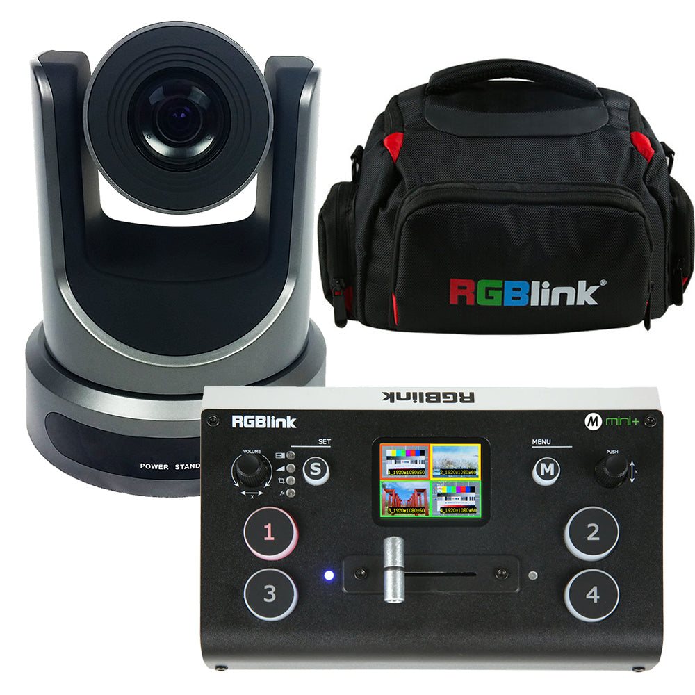 RGBlink mini+, RGBlink Bag, and PTZOptics 12x SDI Camera Bundle