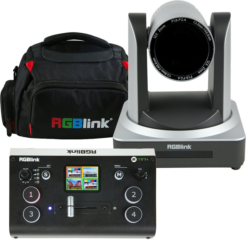 RGBlink mini+ with 1x RGBlink PTZ Camera and Bag