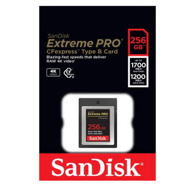 SanDisk Extreme Pro CFExpress Card Type B 256GB