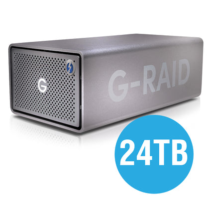 Western Digital G-RAID 2 Space Grey 24TB
