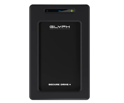 Glyph 4TB SSD SecureDrive+ Professional Encrypted Rugged Mobile Hard Drive with Bluetooth