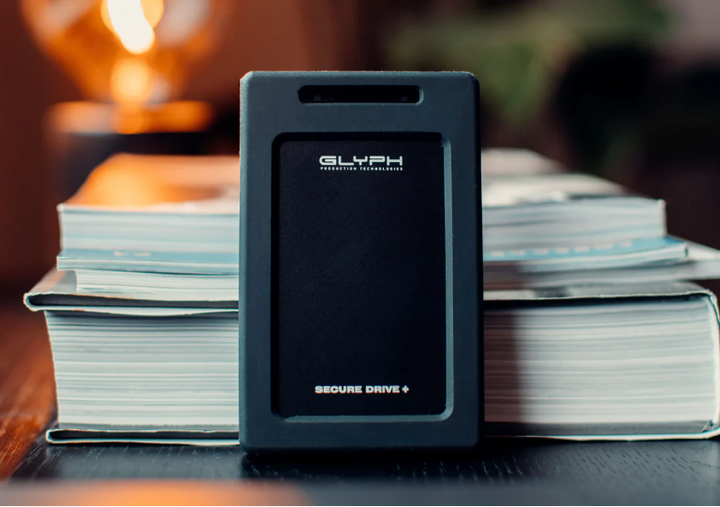 Glyph 8TB SSD SecureDrive+ Professional Encrypted Rugged Mobile Hard Drive with Bluetooth