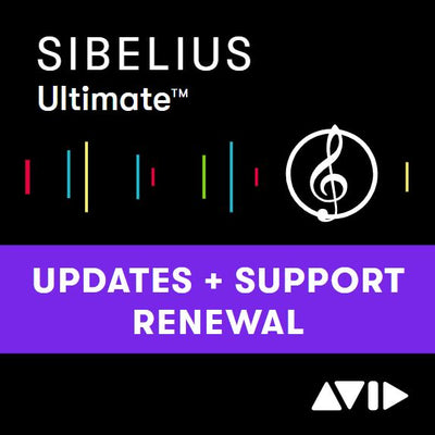 Avid Sibelius | Ultimate Software Updates and Support Plan Renewal
