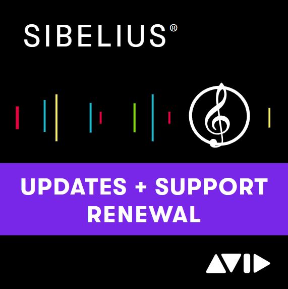 Avid Sibelius Software Updates and Support Plan Renewal